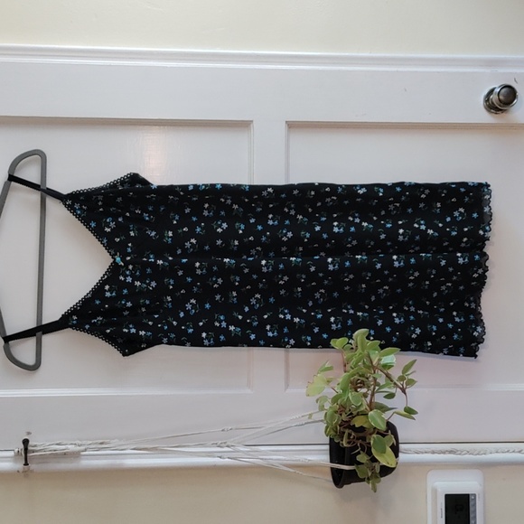 SOLD Vintage/ Y2k Slip Floral Dress - Picture 2 of 4